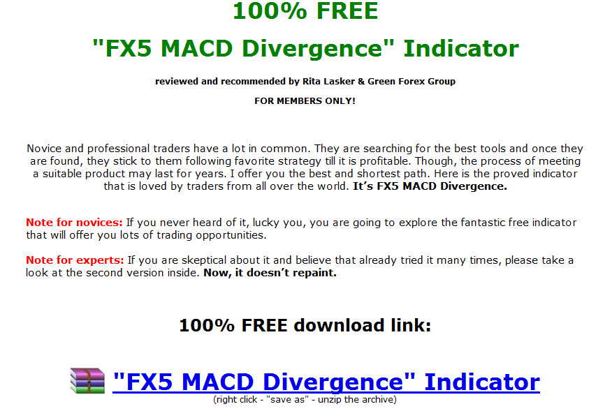 FX5 MACD Divergence Indicator